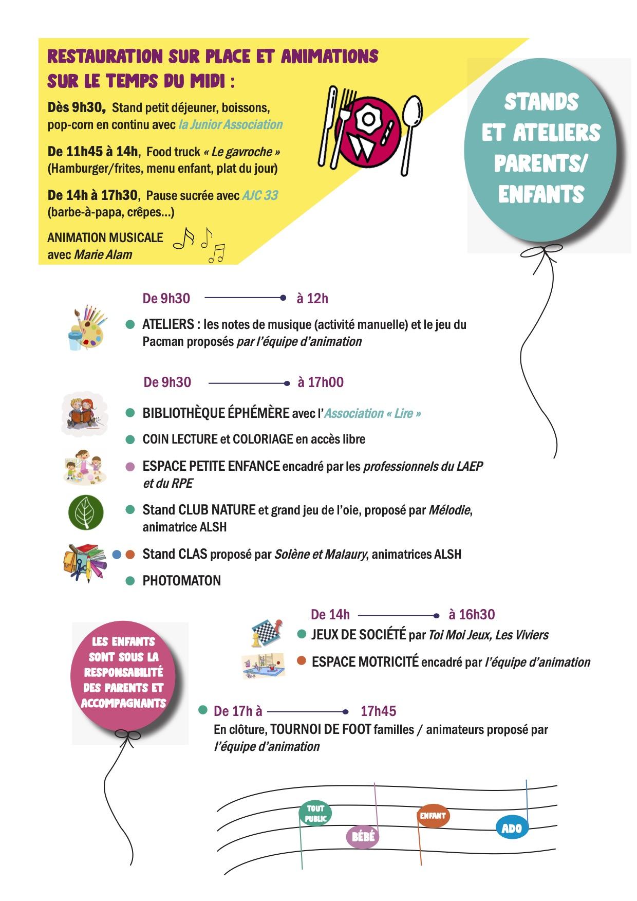 Affiche et prog carcans famille 25 12
