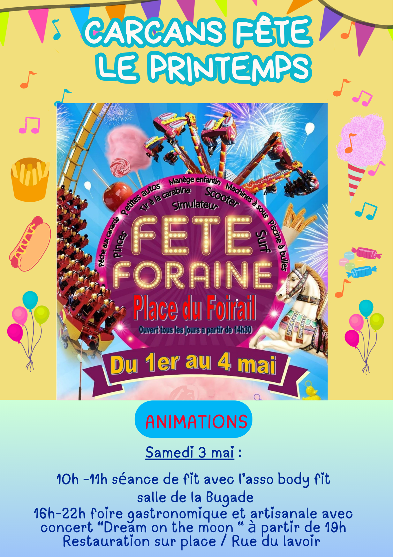 Affiche fete foraine