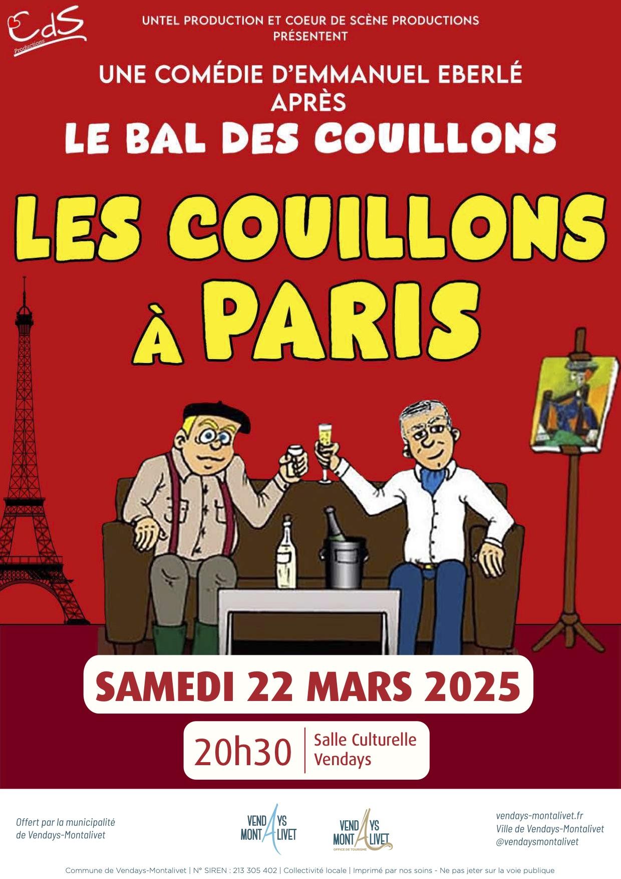 Affiche les couillons a paris 22032025