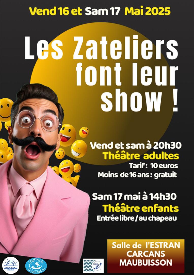 Affiche les zateliers theatre de carcans 1605 et 1705 2025