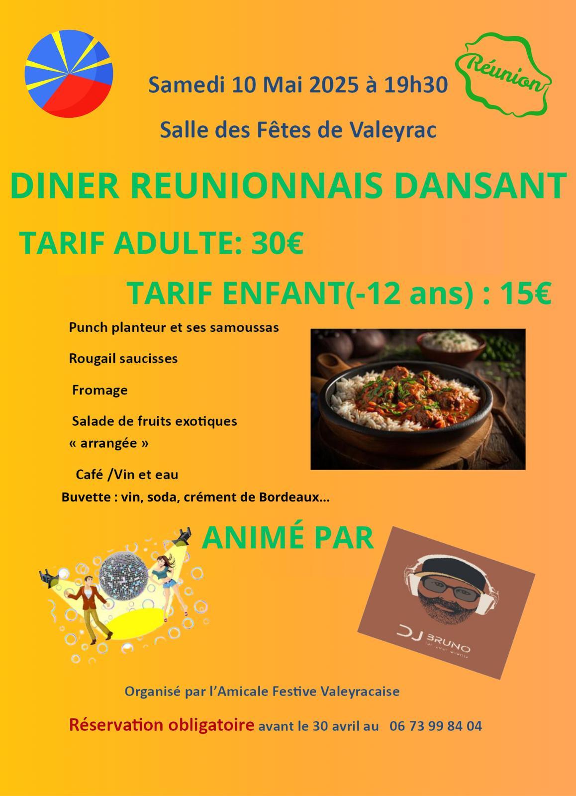 Affiche repas reseaux