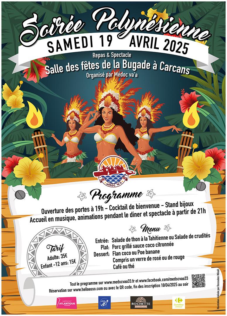 Affiche soiree polynesienne