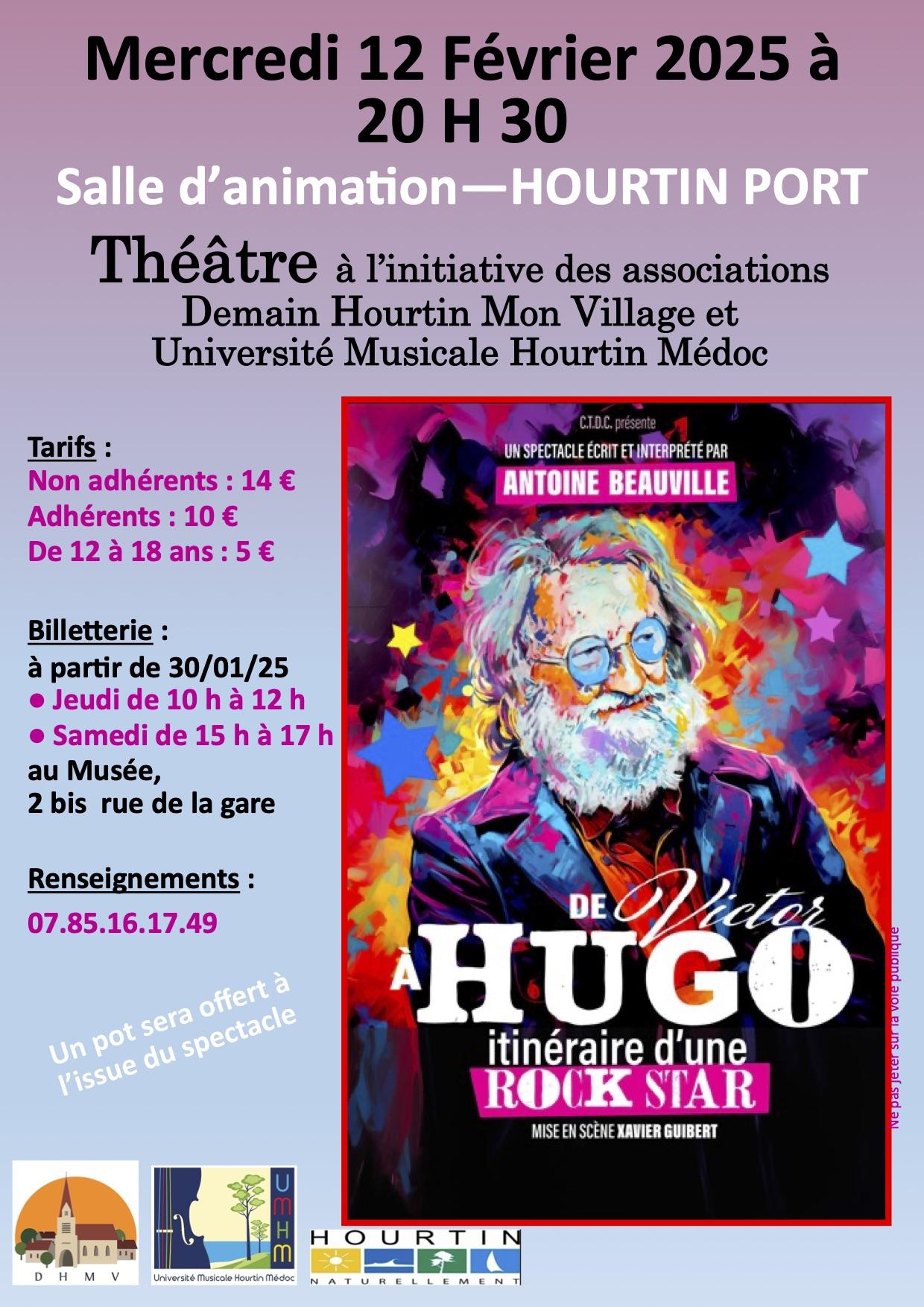 Affiche spectacle v hugo 3