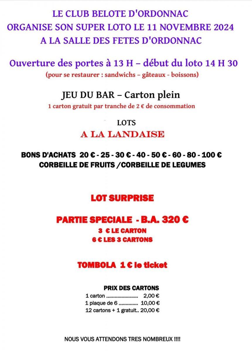 Loto ordonnac