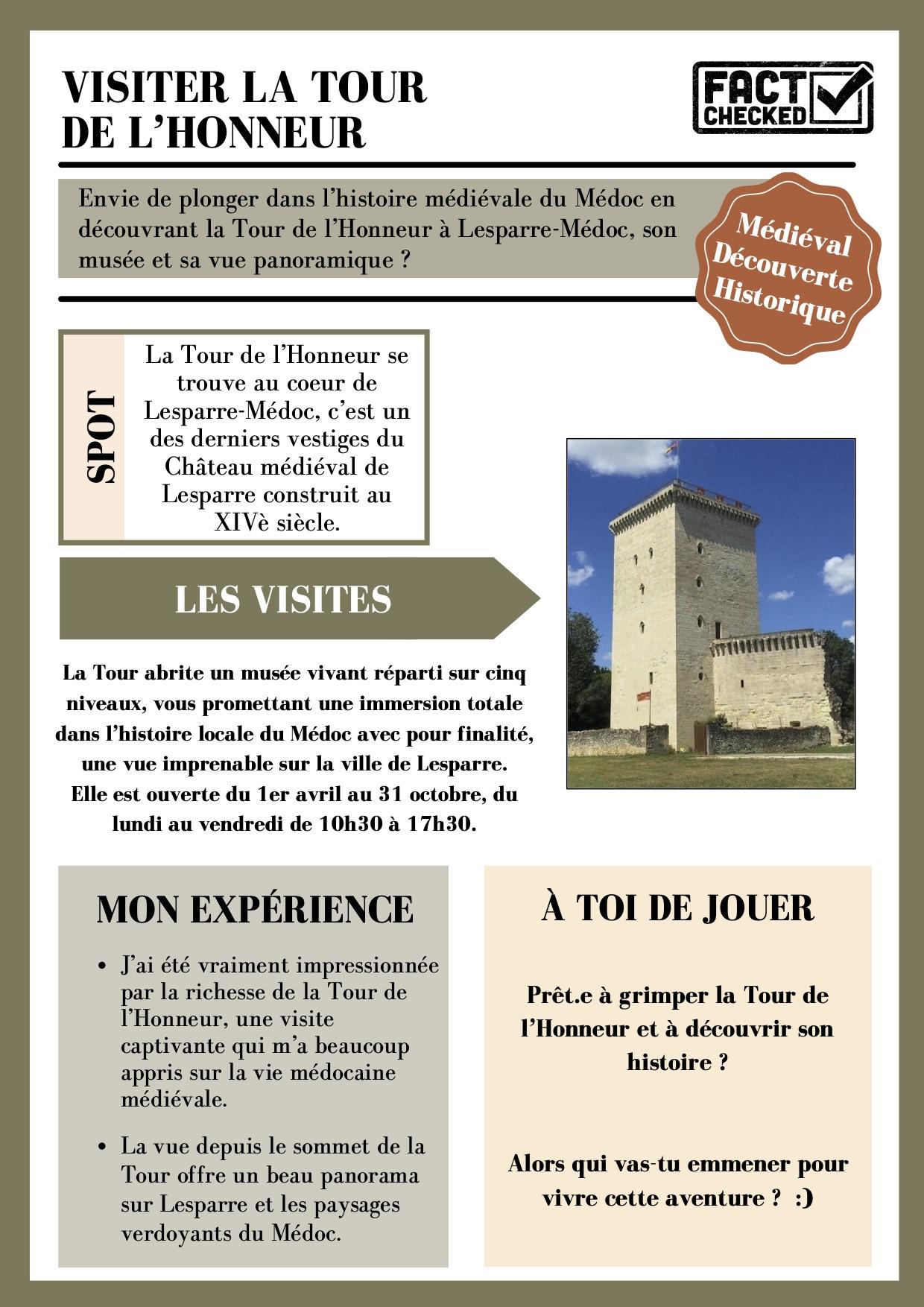 Tour de l honneur